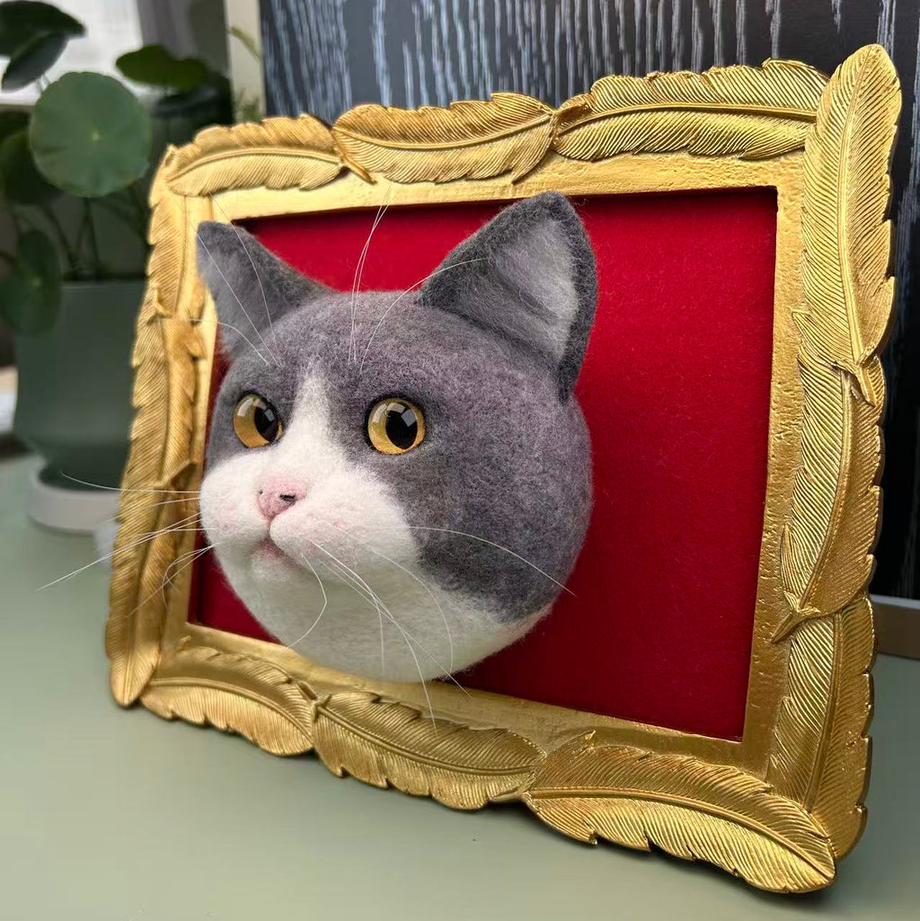 3D Custom needle-felted: Short Hair Style 180$ (70%deposit to start the project)