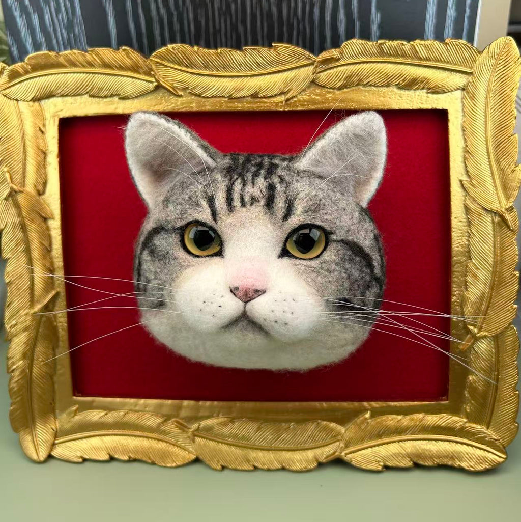 3D Custom needle-felted: Short Hair Style 180$ (70%deposit to start the project)