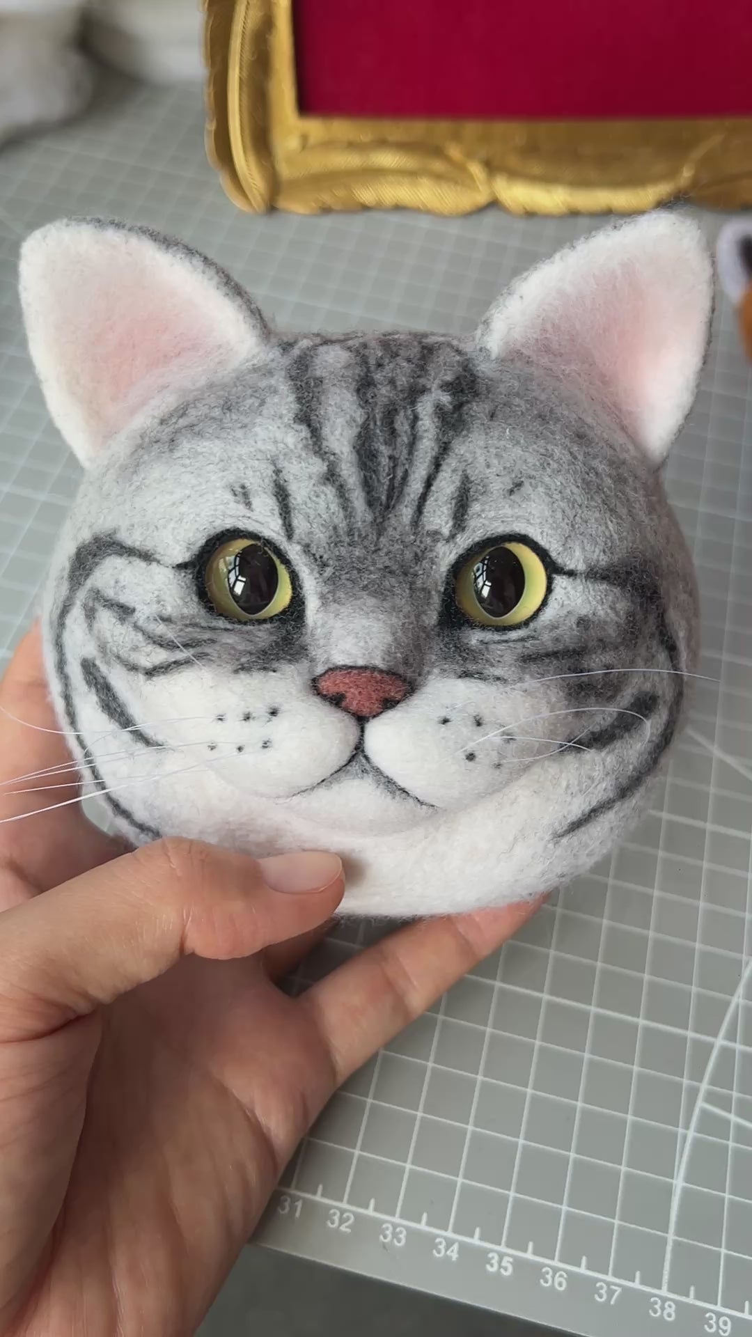 3D Custom needle-felted: Short Hair Style 180$ (70%deposit to start the project)